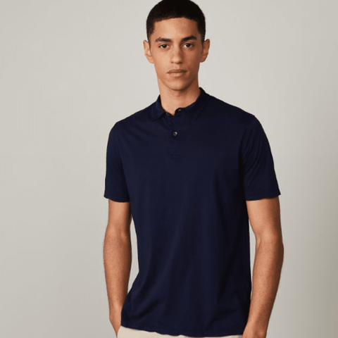 Light Jersey Polo Shirt - Blue - Villa Yasmine