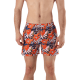 Orange Florals Swimwear - Villa Yasmine