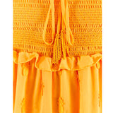 Yellow 3D Pineapple Midi Dress - Villa Yasmine